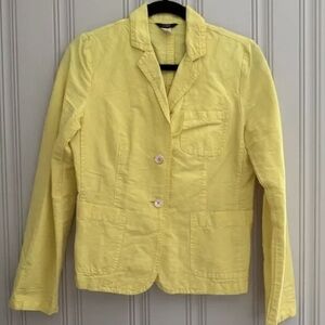 Bright Yellow Women's Blazer Jacket